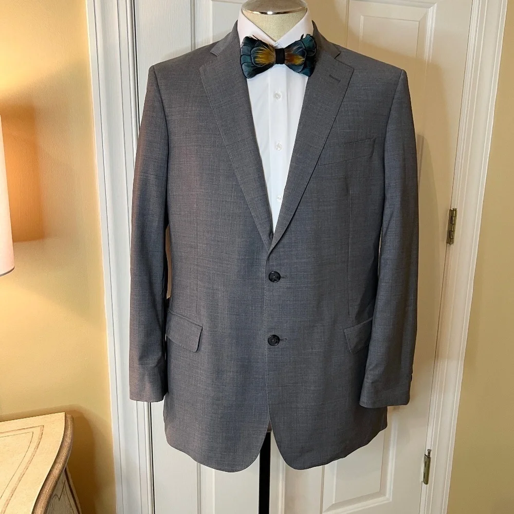 NWOT Mens Brooks Brothers Explorer Slim Fitzgerald Fit Gray Blazer Jacket 42R